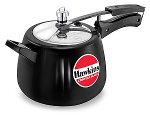 5 litres Black Free Shipping Hawkins Contura Hard Anodised Pressure Cooker 